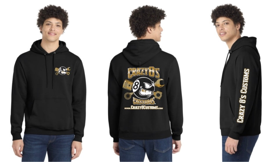 Crazy 8’s Logo Hoodie black