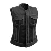F.M.C. Jessica Moto Mesh Women’s Vest (Black/Grey)