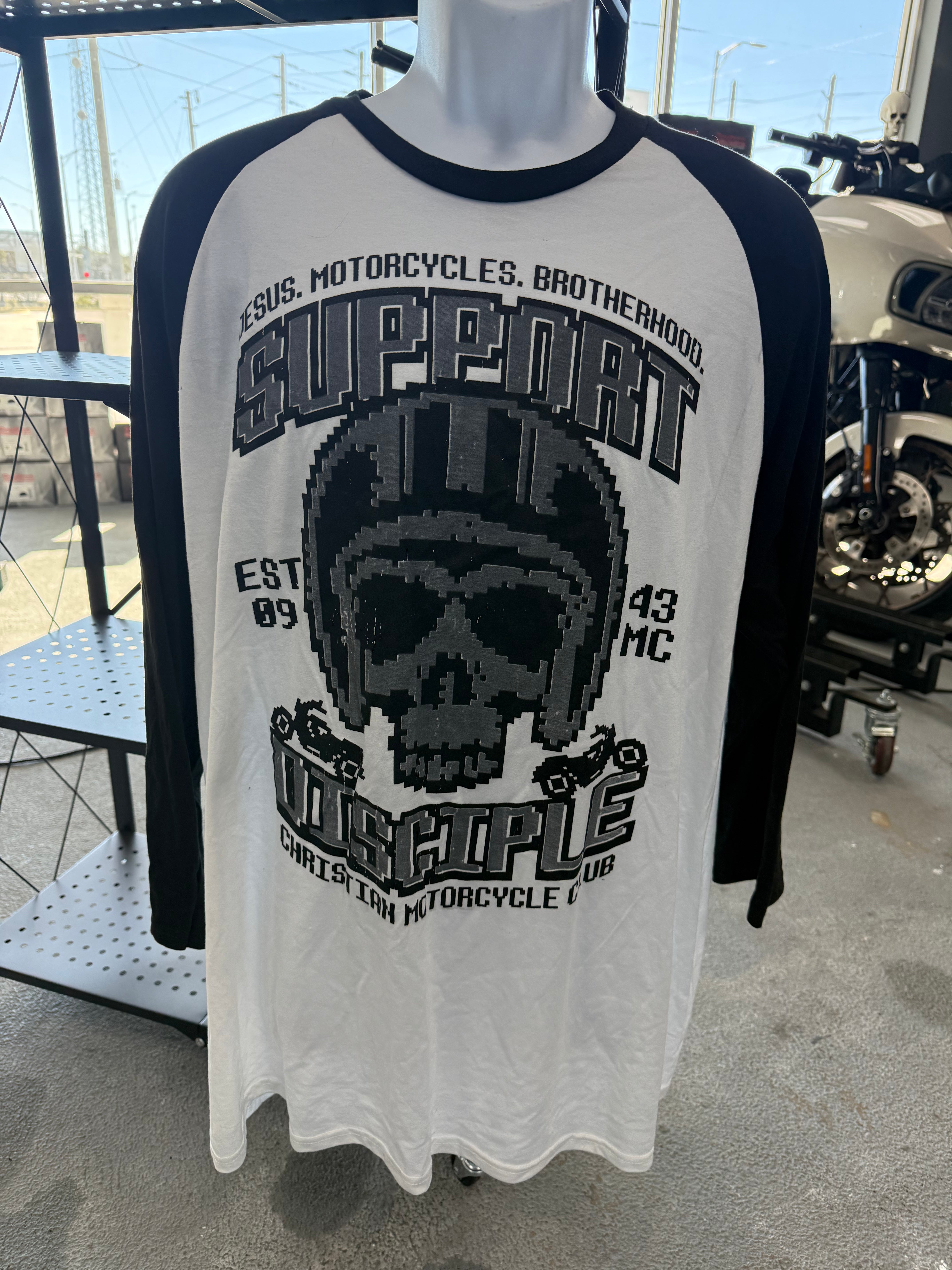 Support Jesus Motorcycles and Brotherhood Tees