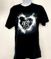 Ladies Hearts on Fire Tee Shirt