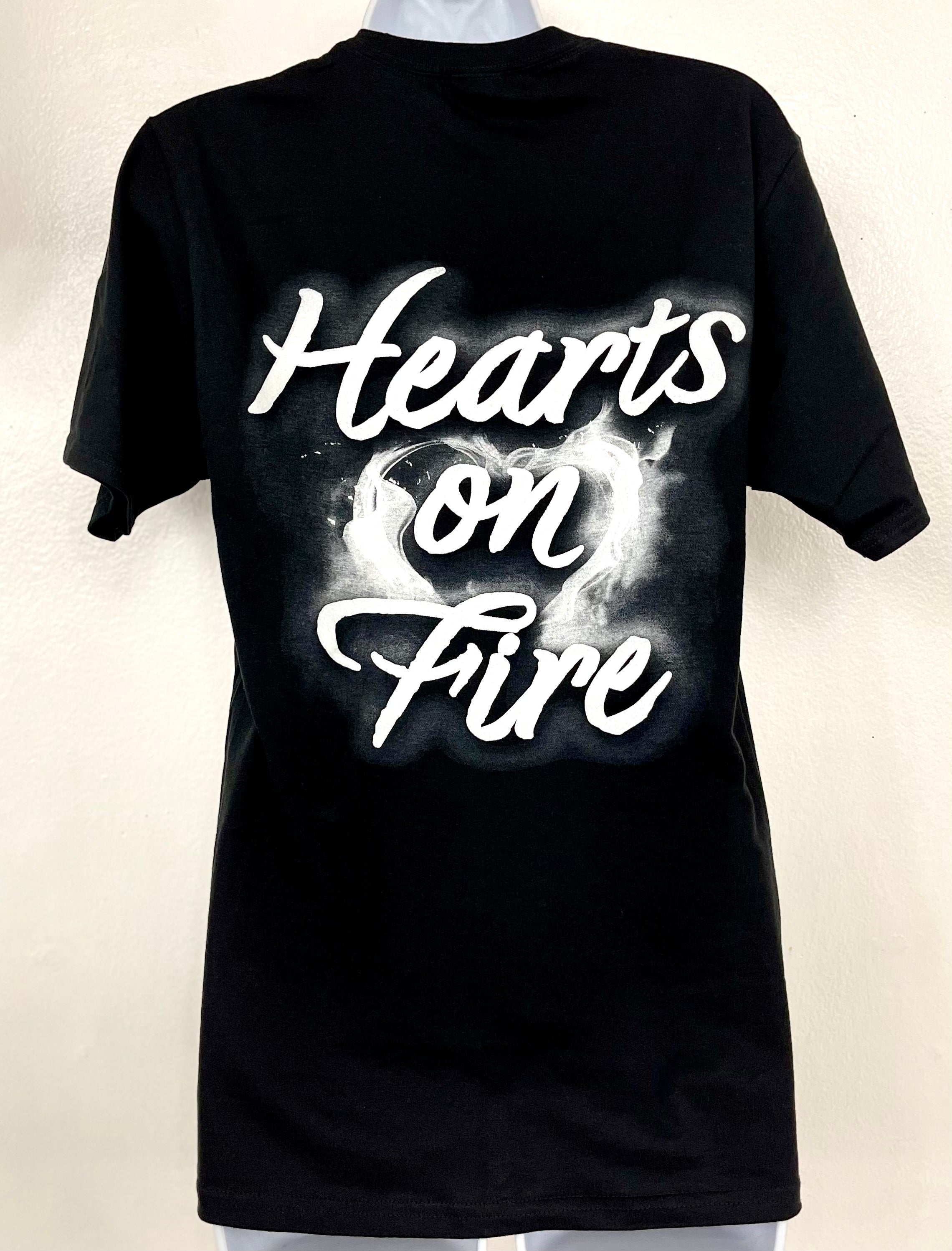 Ladies Hearts on Fire Tee Shirt