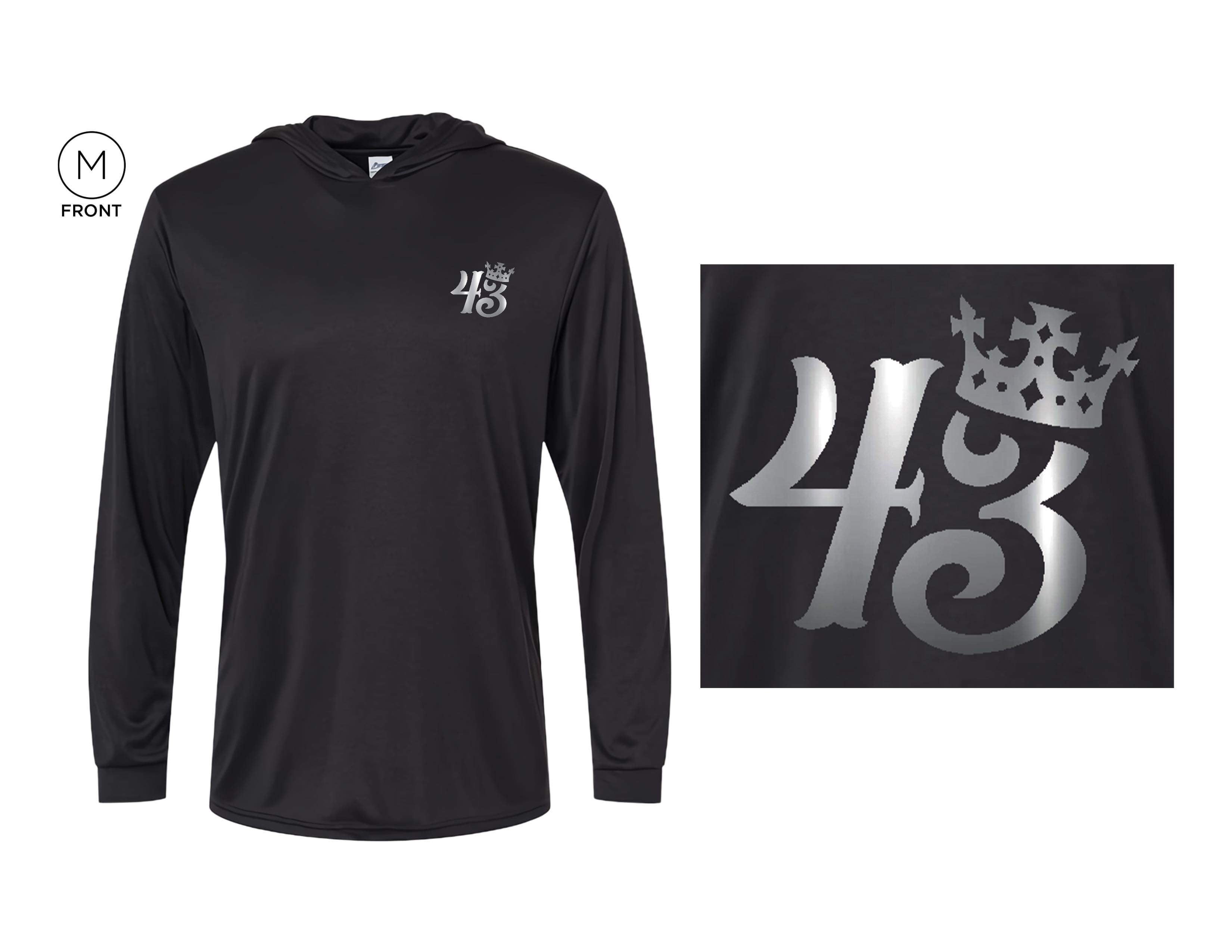 Ladies PullOver UV Long Sleeve Performance Shirts With Hood