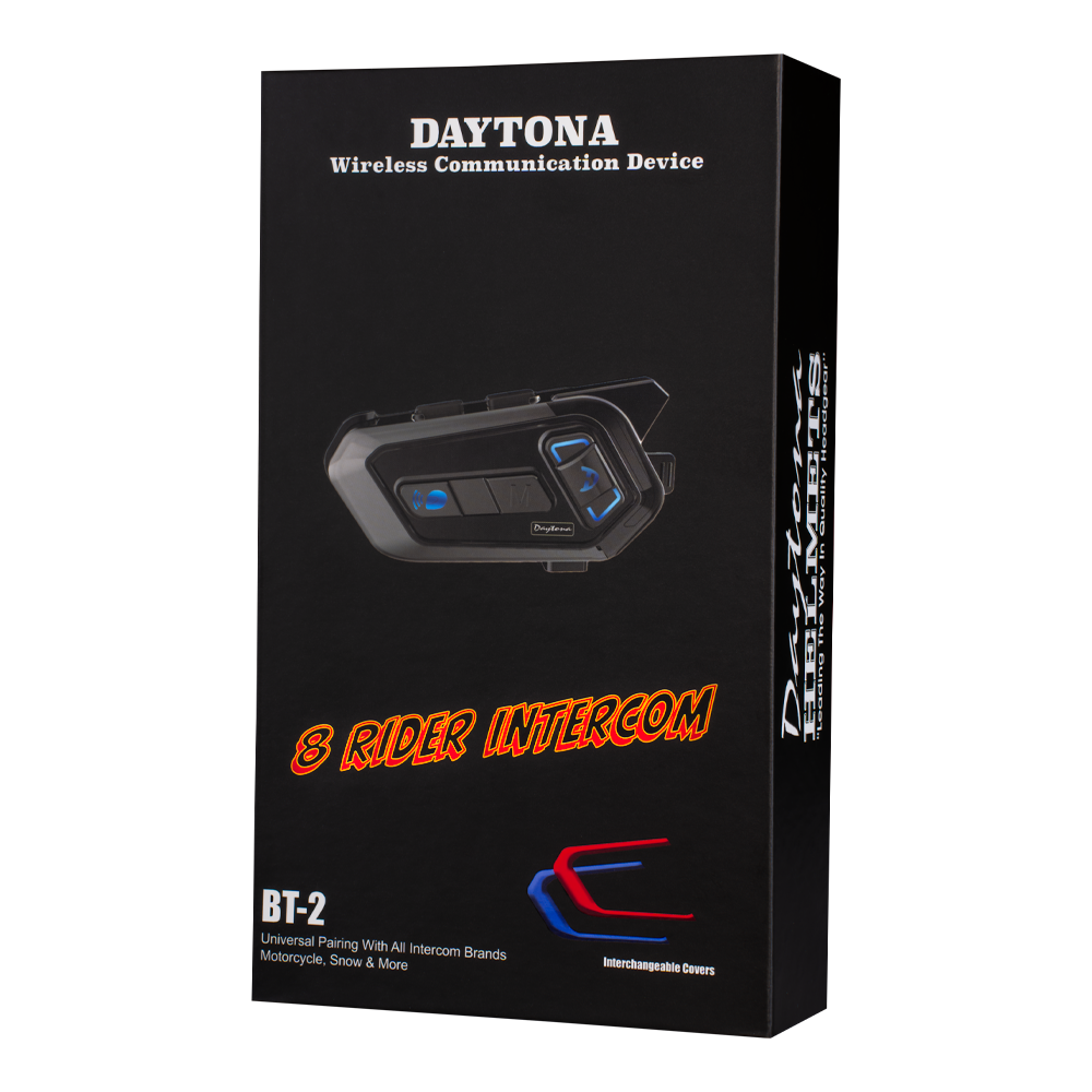 Daytona Helmets Motorcycle Bluetooth Headset - Motorcycle Communication System For All Types of Helmets - 2
