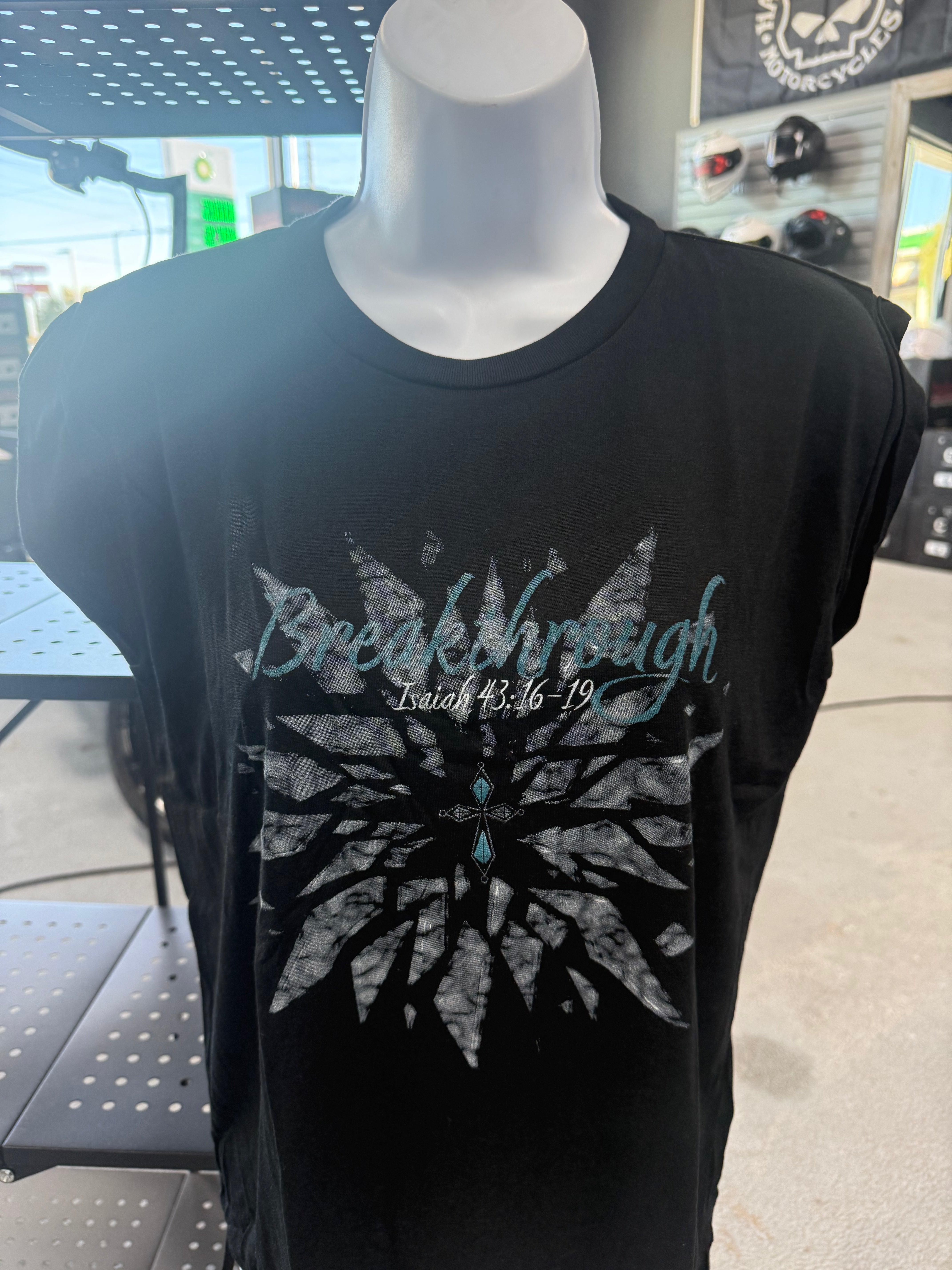 Ladies Breakthrough Tee With Cap Sleeves