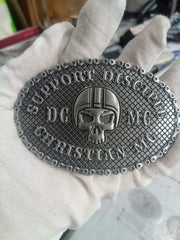Support Lazarus Skull Belt Buckle