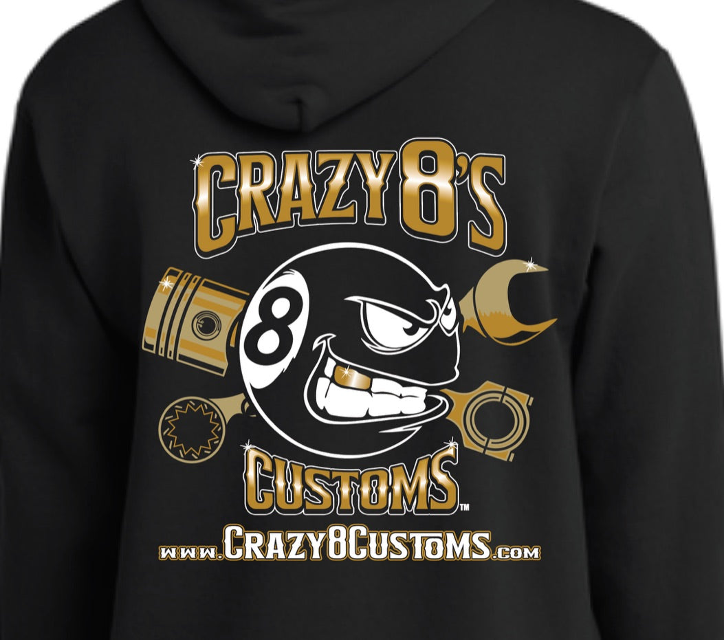 Crazy 8’s Logo Hoodie black