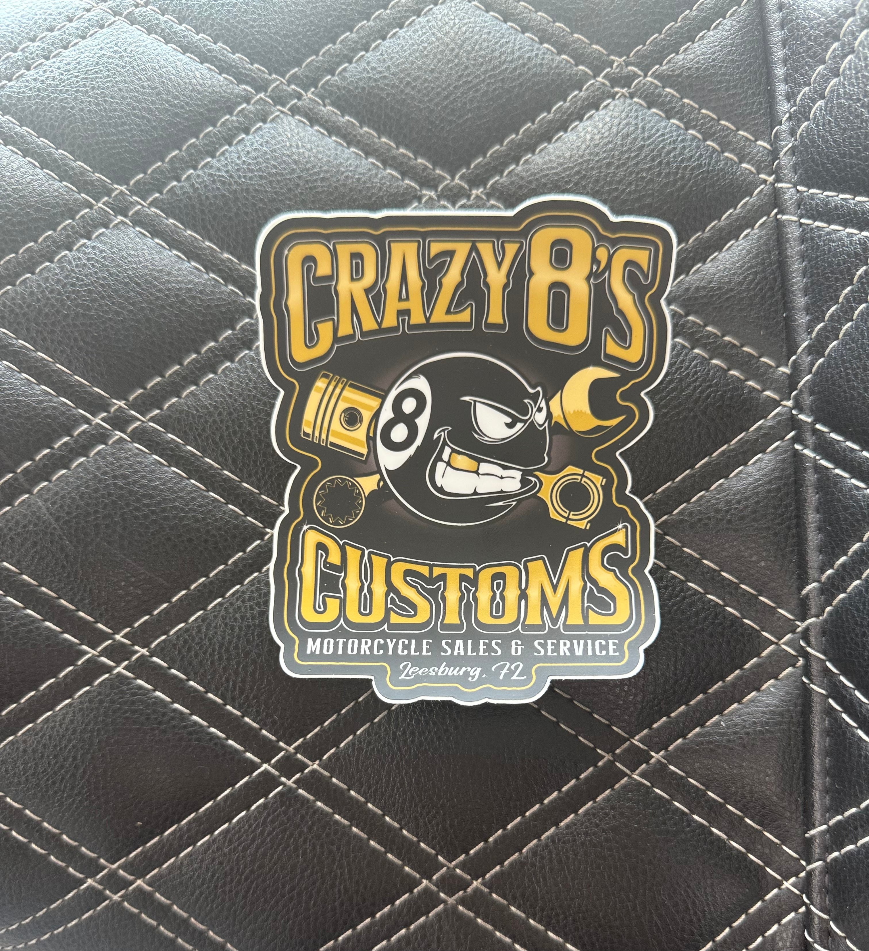 Crazy 8’s Full Logo Stickers OG Location