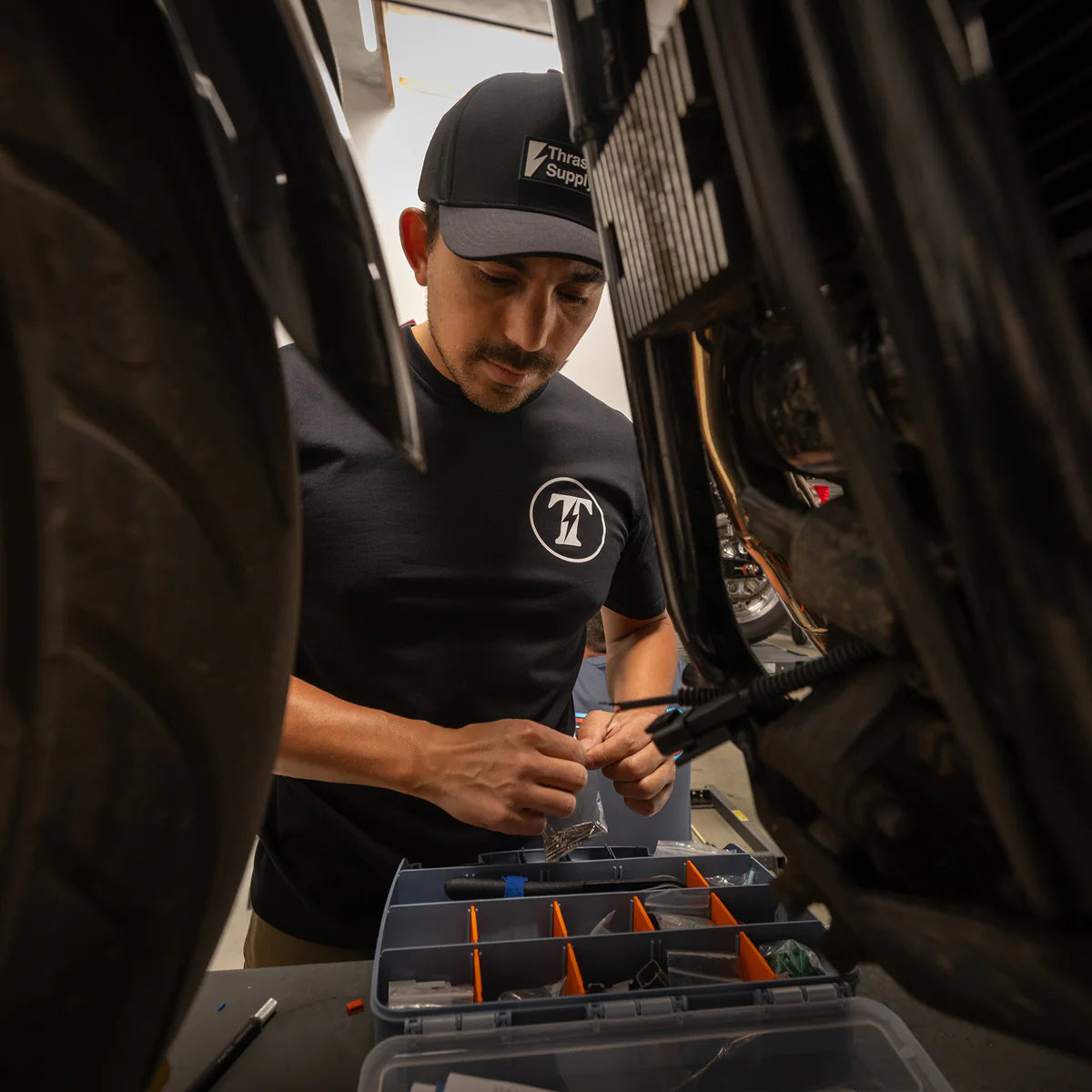 Thrashin Supply Co. Synthetic Tee -Black