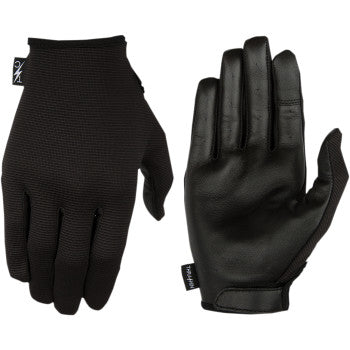 Thrashin Stealth Leather Palms Gloves