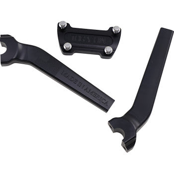 Thrashin Supply Co. Handlebar Risers - Pull Back - 9-1/2" - Black