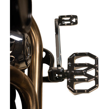Thrashin Supply Co. Mini Aggressor Floorboards - Black - Rear