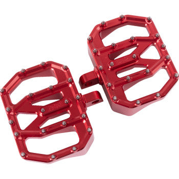 Thrashin Supply Co. Mini Aggressor Floorboards - Red - Rear