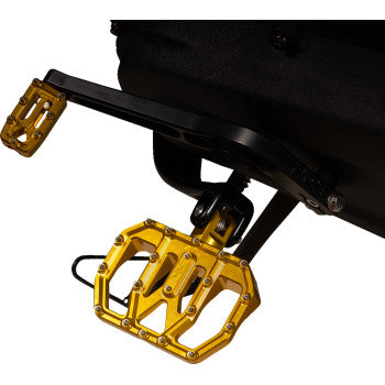 Thrashin Supply Co. Mini Aggressor Floorboards - Gold - Rear