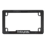 Thrashin Supply Co. Carbon Fiber License Plate Frame - Gloss Woven