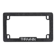Thrashin Supply Co. Carbon Fiber License Plate Frame - Matte Forged