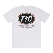 Thrashin Supply Co. Shield Tee - White