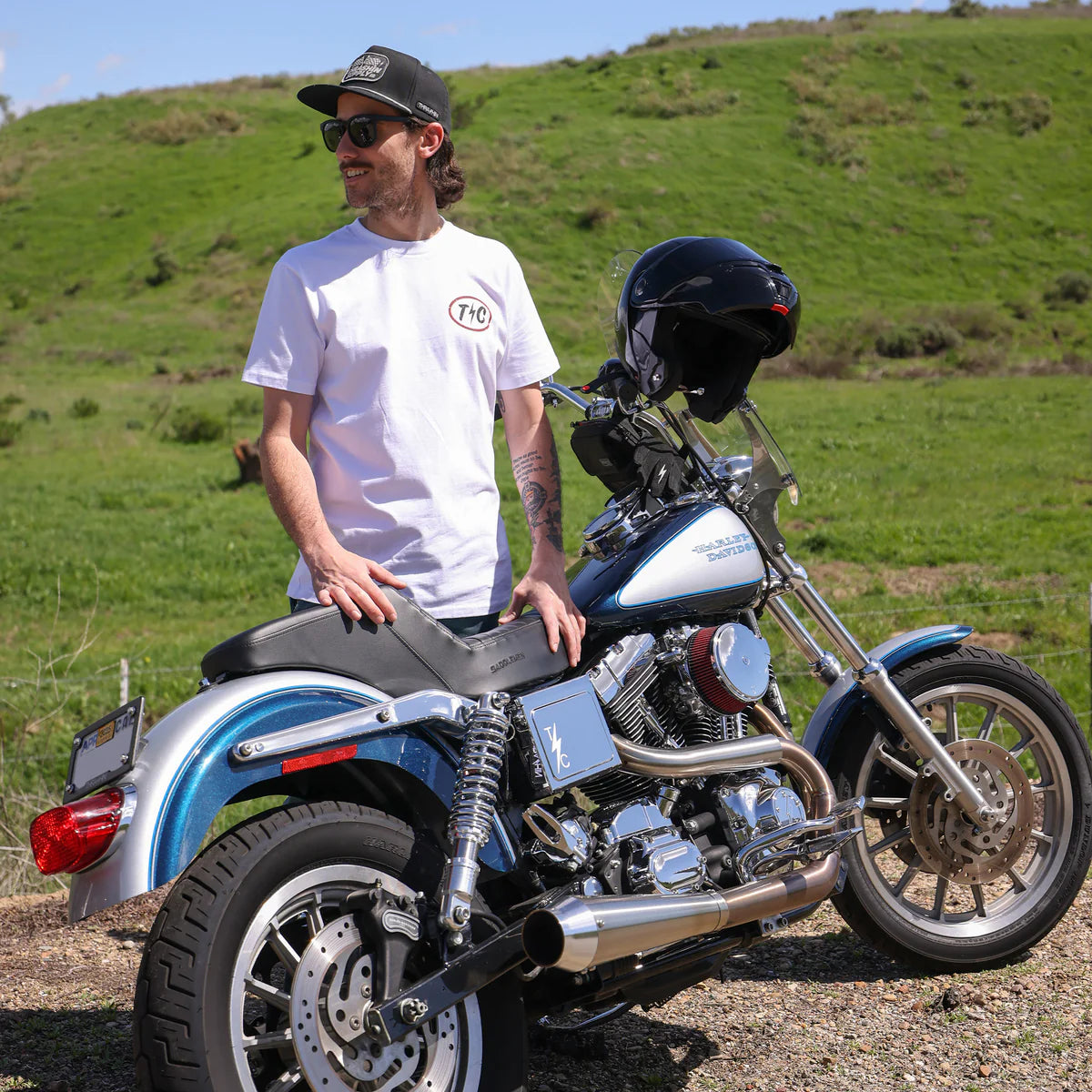Thrashin Supply Co. Shield Tee - White