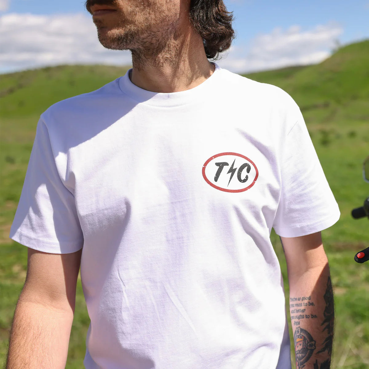 Thrashin Supply Co. Shield Tee - White