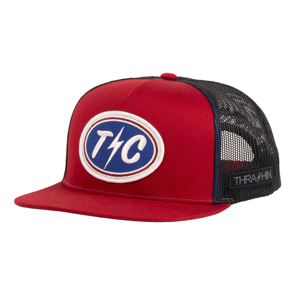 Thrashin Supply Co. Shield Snapback - Maroon | Structured Curved Bill