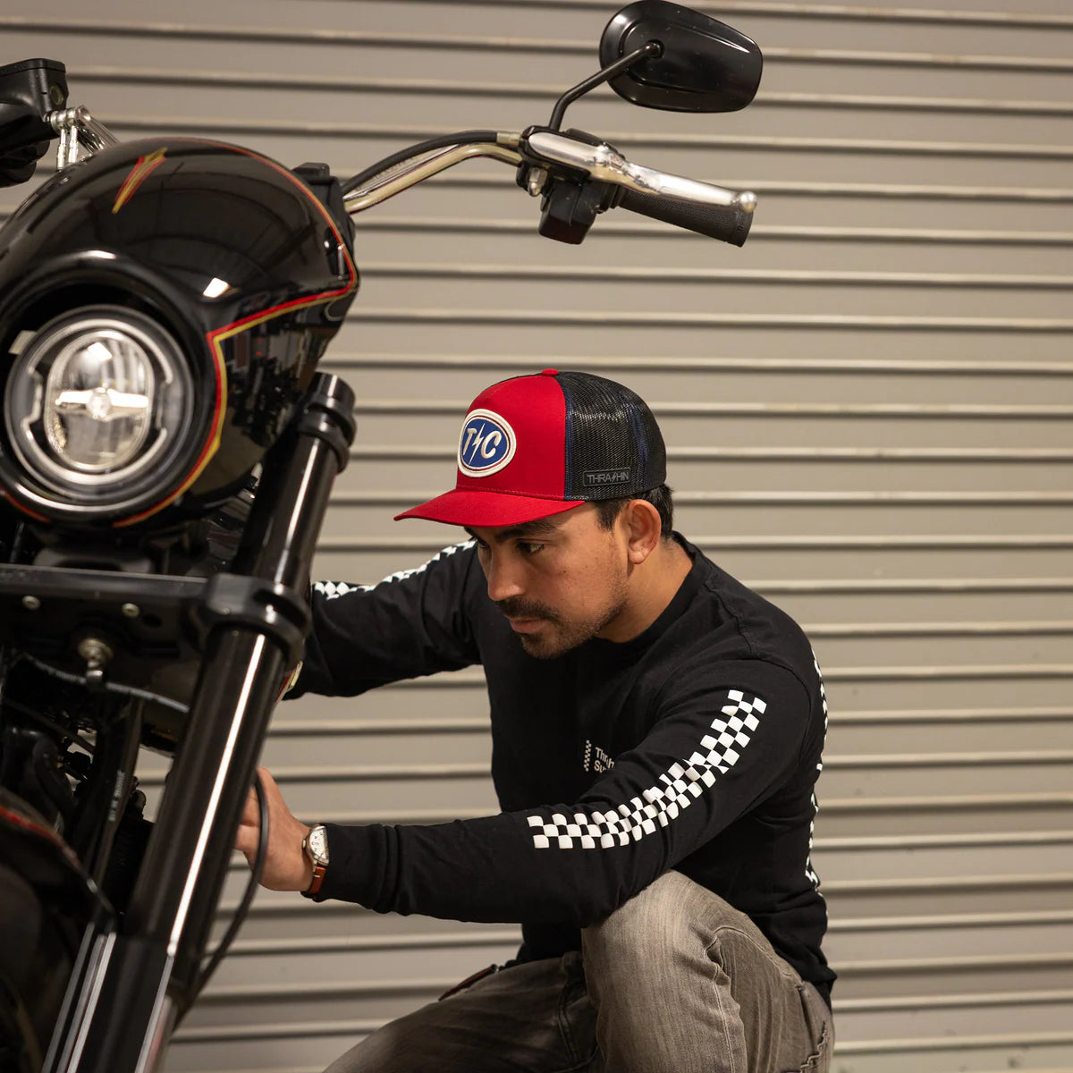 Thrashin Supply Co. Shield Snapback - Maroon | Structured Curved Bill