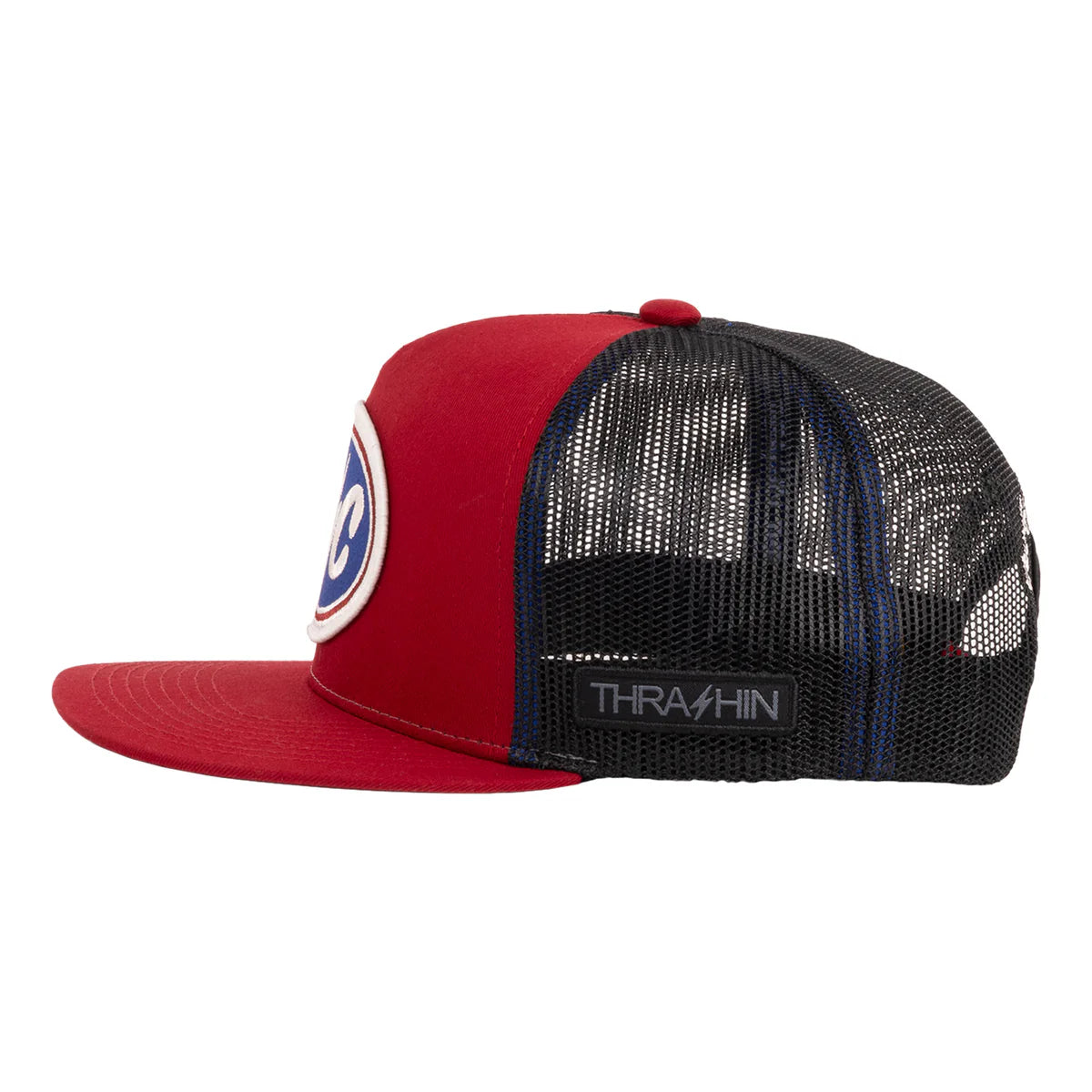 Thrashin Supply Co. Shield Snapback - Maroon | Structured Curved Bill