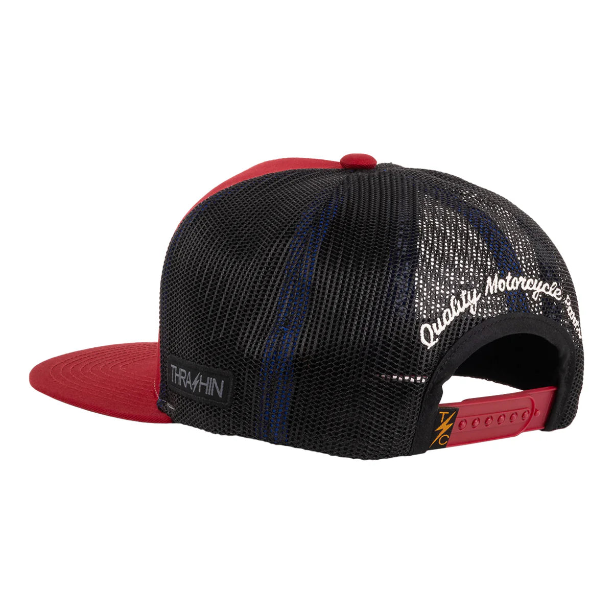 Thrashin Supply Co. Shield Snapback - Maroon | Structured Curved Bill