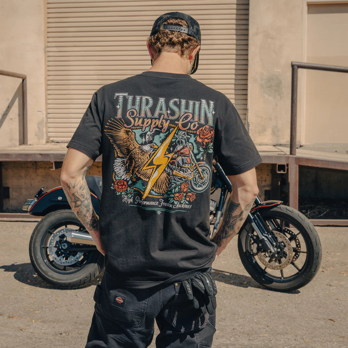Thrashin Supply Co Freedom Tee - Black