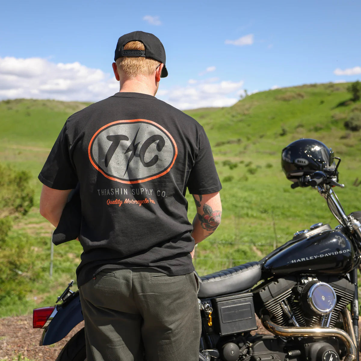 Thrashin Supply Co. Shield Tee - Black