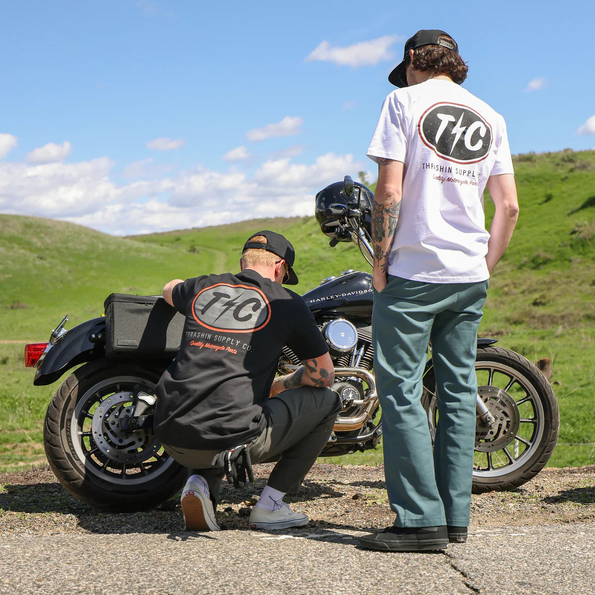 Thrashin Supply Co. Shield Tee - Black