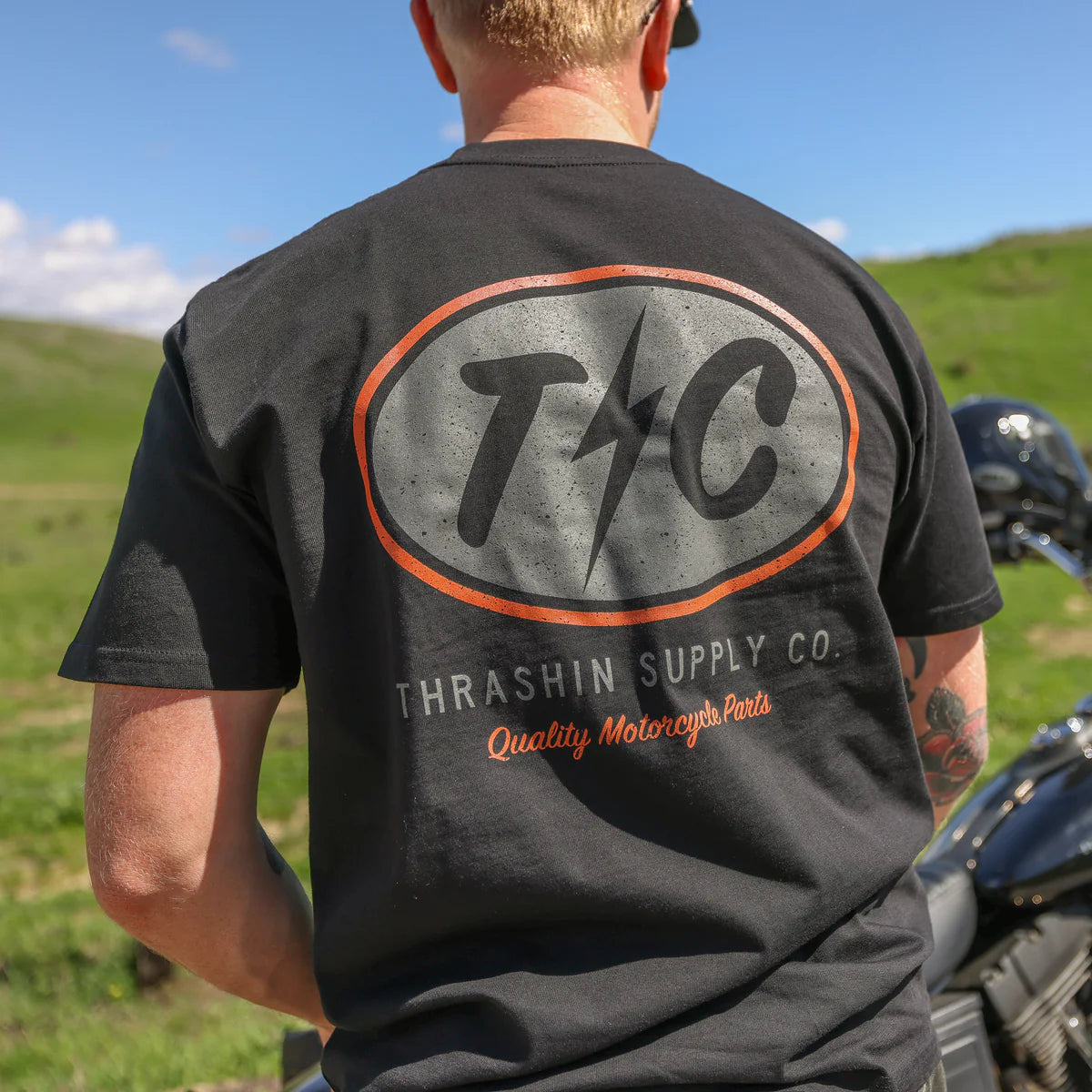Thrashin Supply Co. Shield Tee - Black