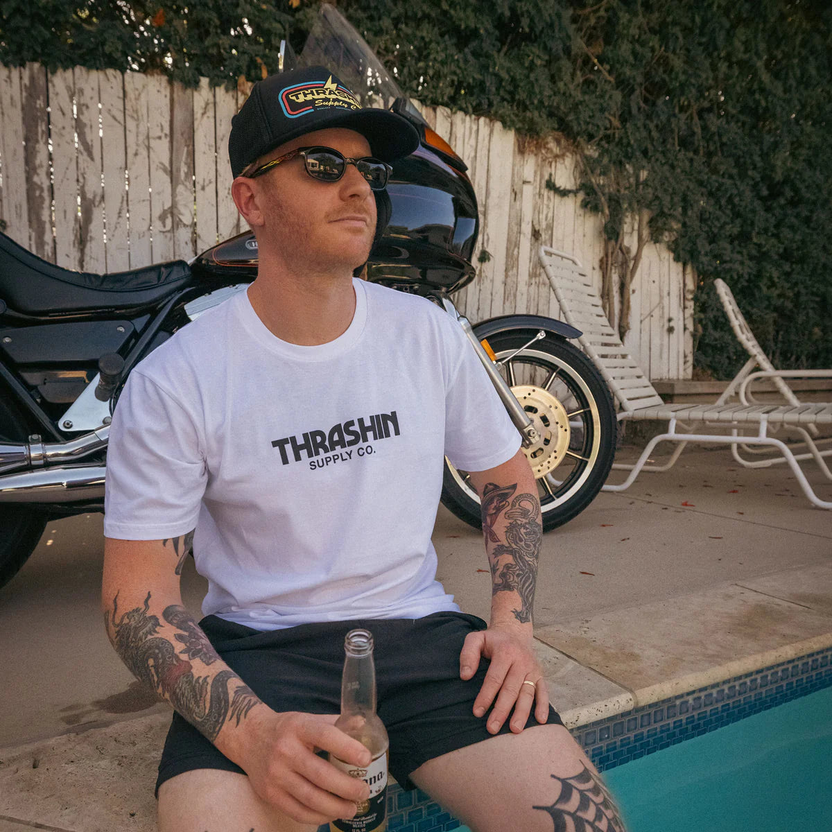 Thrashin Supply Co. Meter Tee - White