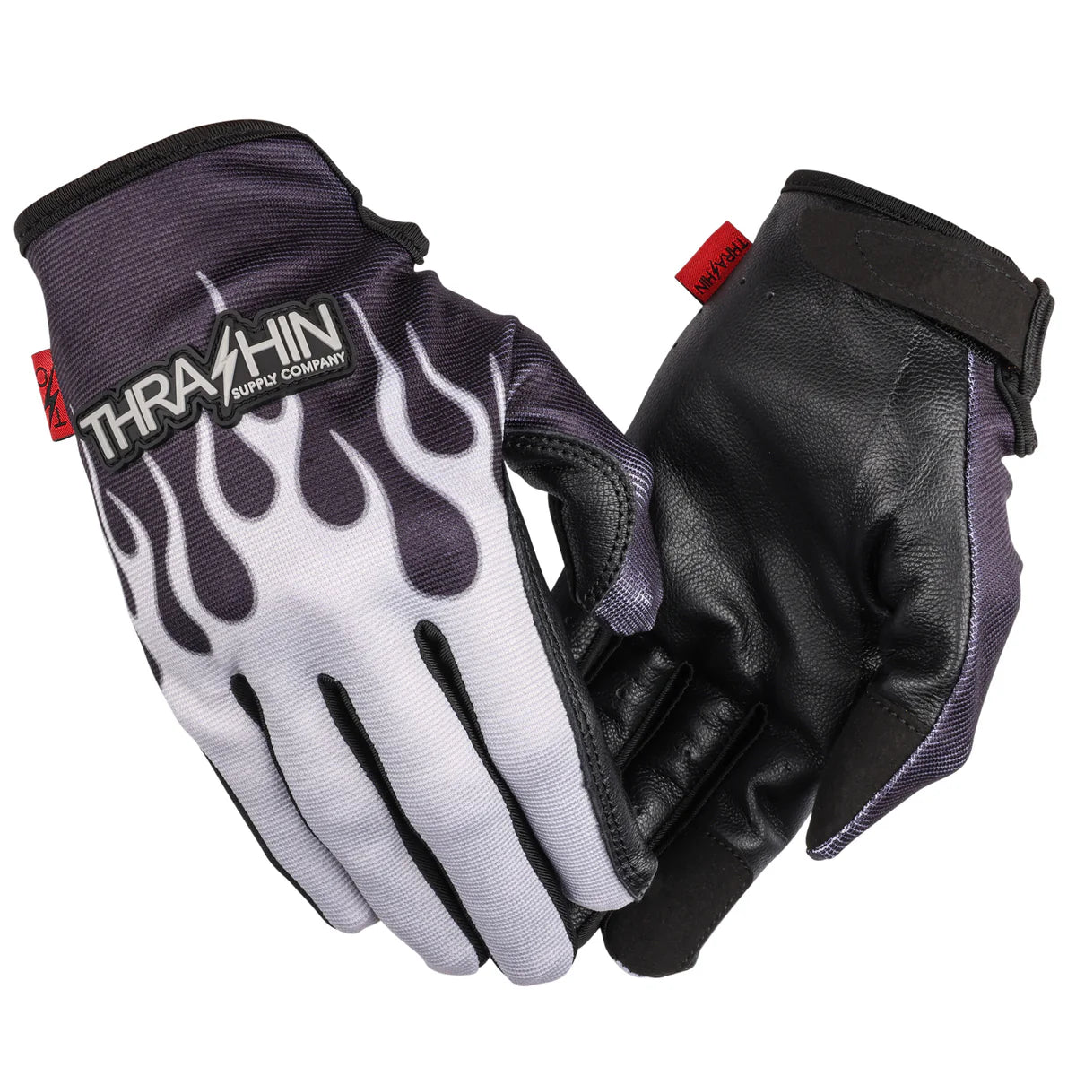 Thrashin Supply Co. Stealth - Leather Palm - Flame - Gray