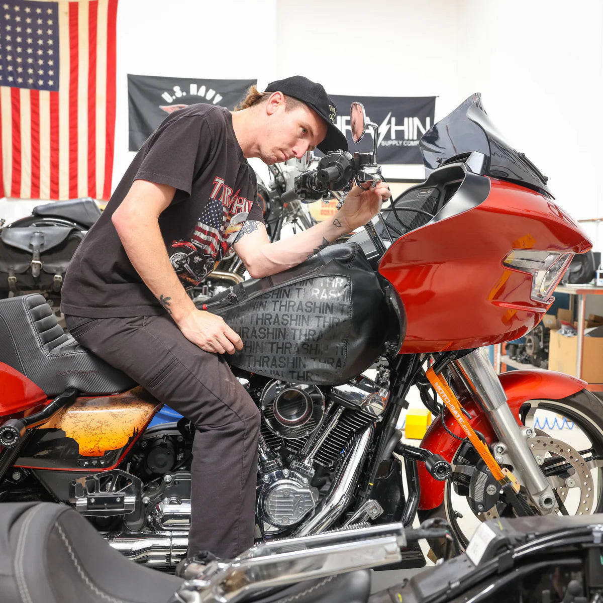 Thrashin Gas Tank Cover- Black