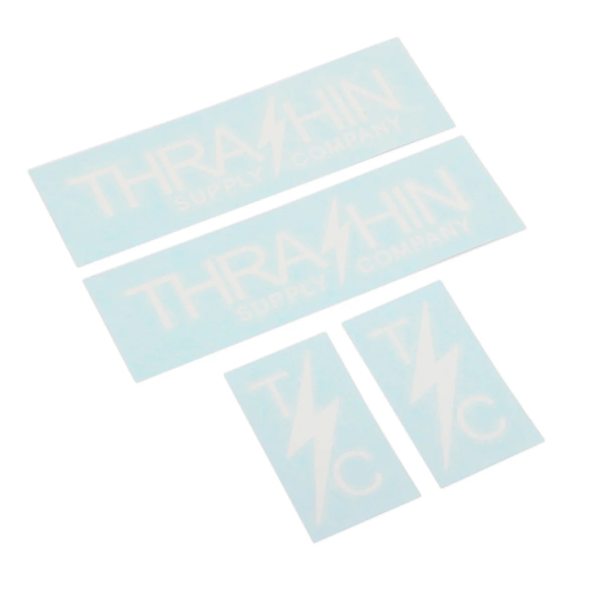 Thrashin Supply Co. Assorted Vinyl Die Cut Stickers - White