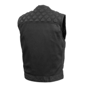 F.M.C. Downside Moto Mesh Men's Motorcycle Vest - Black