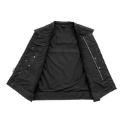 F.M.C. Downside Moto Mesh Men's Motorcycle Vest - Black