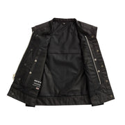 F.M.C. Lowrider Moto Mesh Men's Motorcycle Vest - Black & Grey