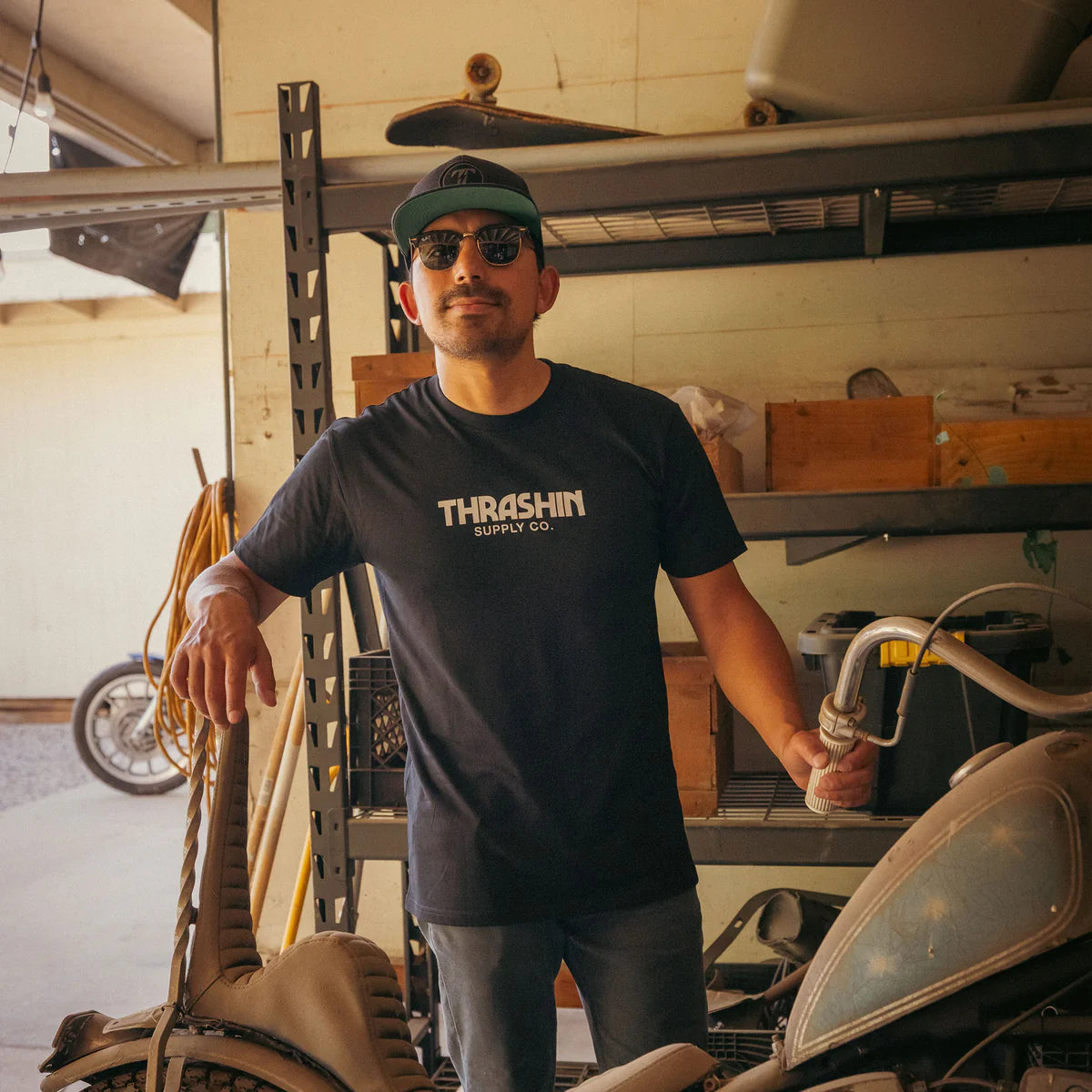 Thrashin Synthetic SnapBack - Black