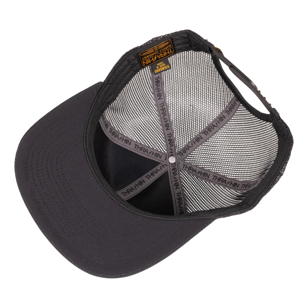 Thrashin Wire Trucker SnapBack-Black