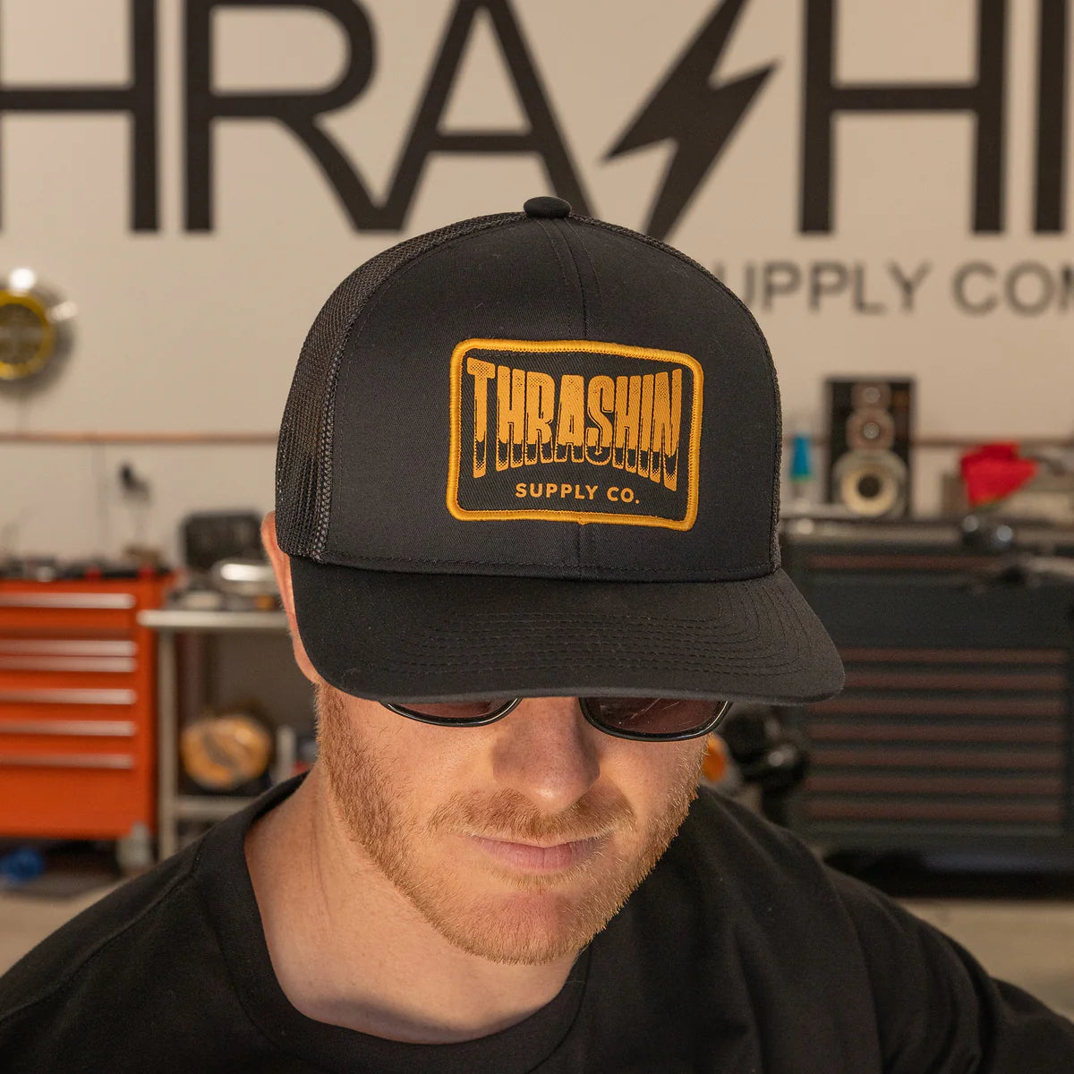 Thrashin Wire Trucker SnapBack-Black