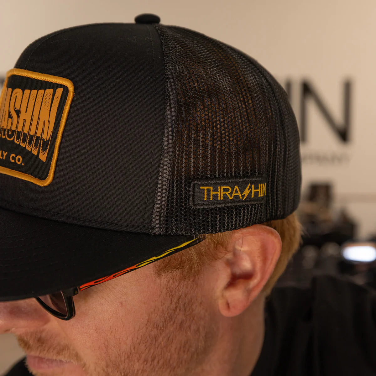 Thrashin Wire Trucker SnapBack-Black