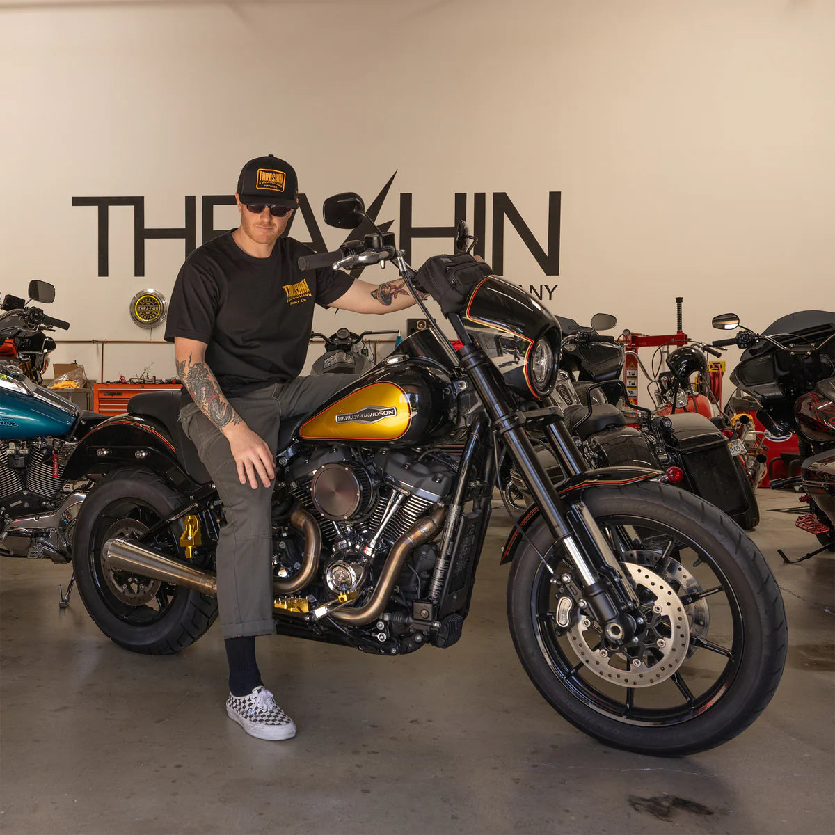 Thrashin Wire Trucker SnapBack-Black