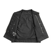 F.M.C. Lowrider Moto Mesh Men's Motorcycle Vest -BLACK