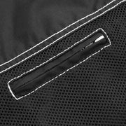 F.M.C. Lowrider Moto Mesh Men's Motorcycle Vest -Black/White