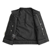 F.M.C. Lowrider Moto Mesh Men's Motorcycle Vest -Black/White