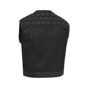 F.M.C. Lowside Hornet Moto Mesh Men's Club Style Vest-BLACK