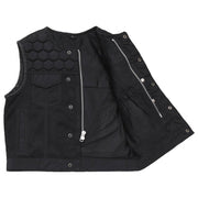 F.M.C. Lowside Hornet Moto Mesh Men's Club Style Vest-BLACK
