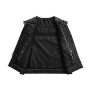 F.M.C. Lowside Hornet Moto Mesh Men's Club Style Vest-Black/White