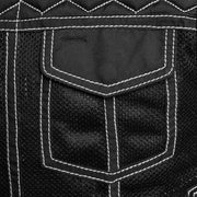 F.M.C. Lowside Hornet Moto Mesh Men's Club Style Vest-Black/White