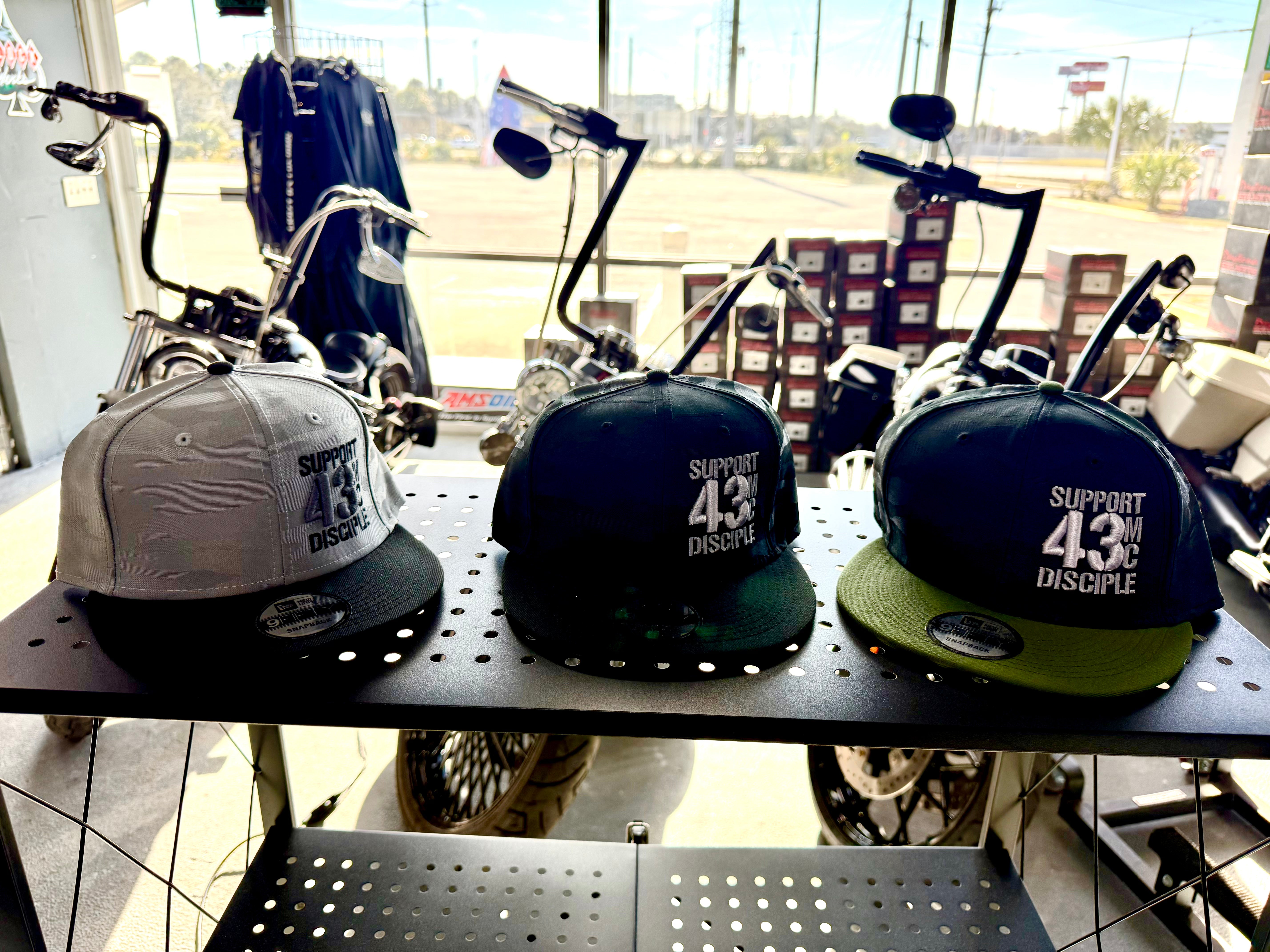 Support 43 Camo SnapBack Flatbill hats